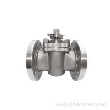 Flow regulating stainless steel plug valve